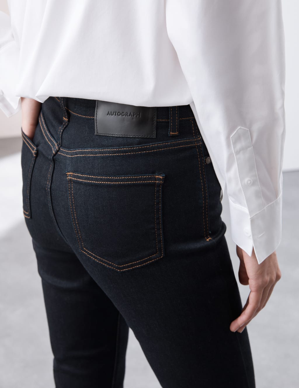 High Waisted Skinny Jeans image 2