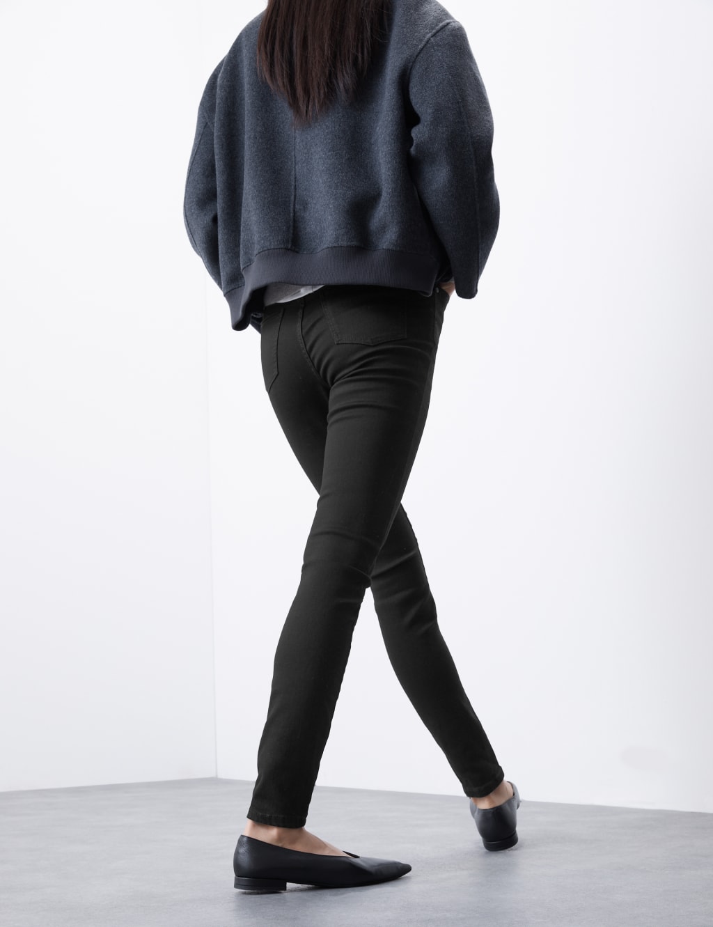 High Waisted Skinny Jeans image 3