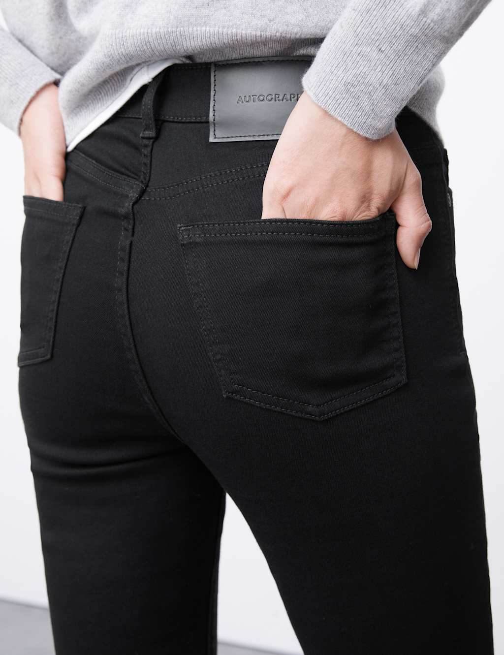 High Waisted Skinny Jeans image 6