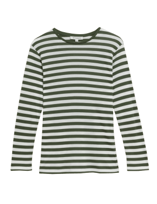 

Womens Autograph Striped Round Neck Top - Green Mix, Green Mix