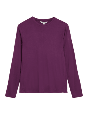 

Womens Autograph Round Neck Long Sleeve Top - Mauve, Mauve