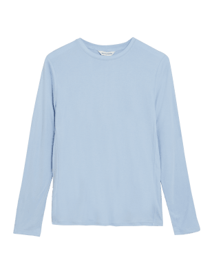 

Womens Autograph Round Neck Long Sleeve Top - Chambray, Chambray