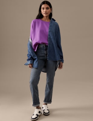 

Womens Autograph Cotton Rich Top - Bright Mauve, Bright Mauve