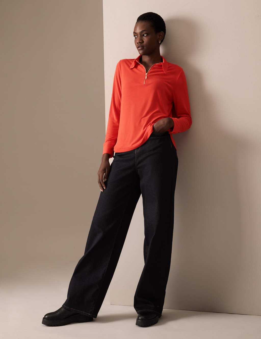 Modal Rich Zip Up Top image 2