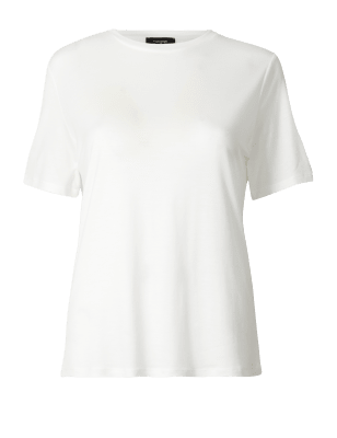 

Womens Autograph Drapiertes T-Shirt aus reinem Tencel™ - Soft White, Soft White