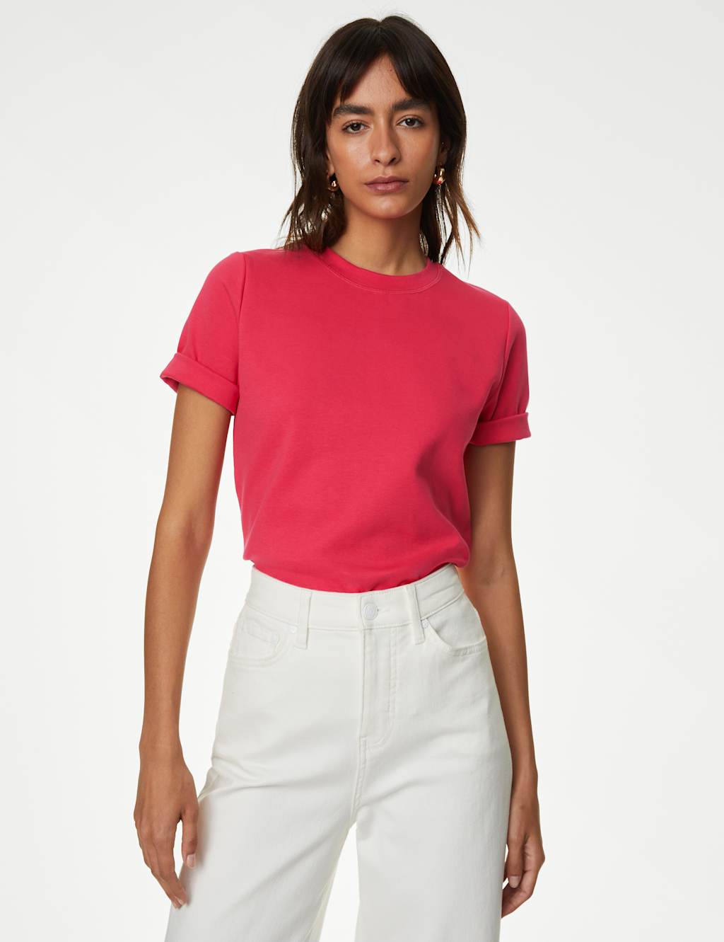 Cotton Rich Crew Neck T-Shirt image 2