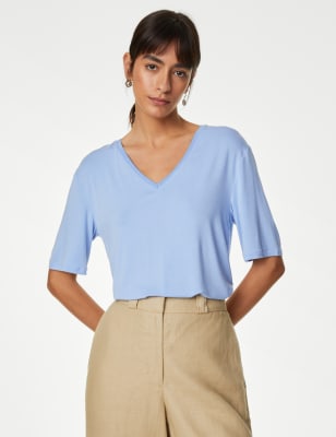 

Womens Autograph Jersey T-Shirt - Chambray, Chambray