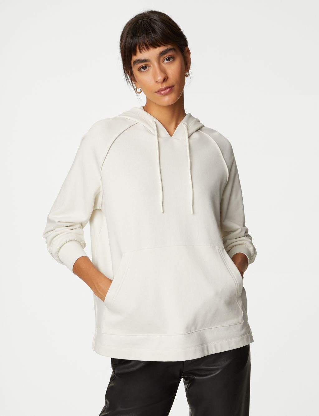 Cotton Rich Relaxed Hoodie image 3