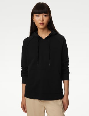 

Autograph Sudadera con capucha de algodón informalWomens - Black, Black