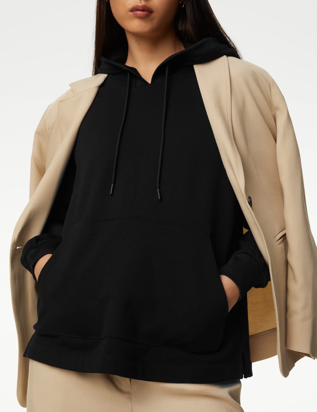 Cotton Rich Relaxed Hoodie image 4
