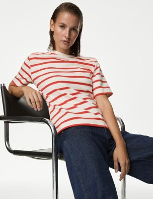 Cotton Rich Striped T-Shirt - SI