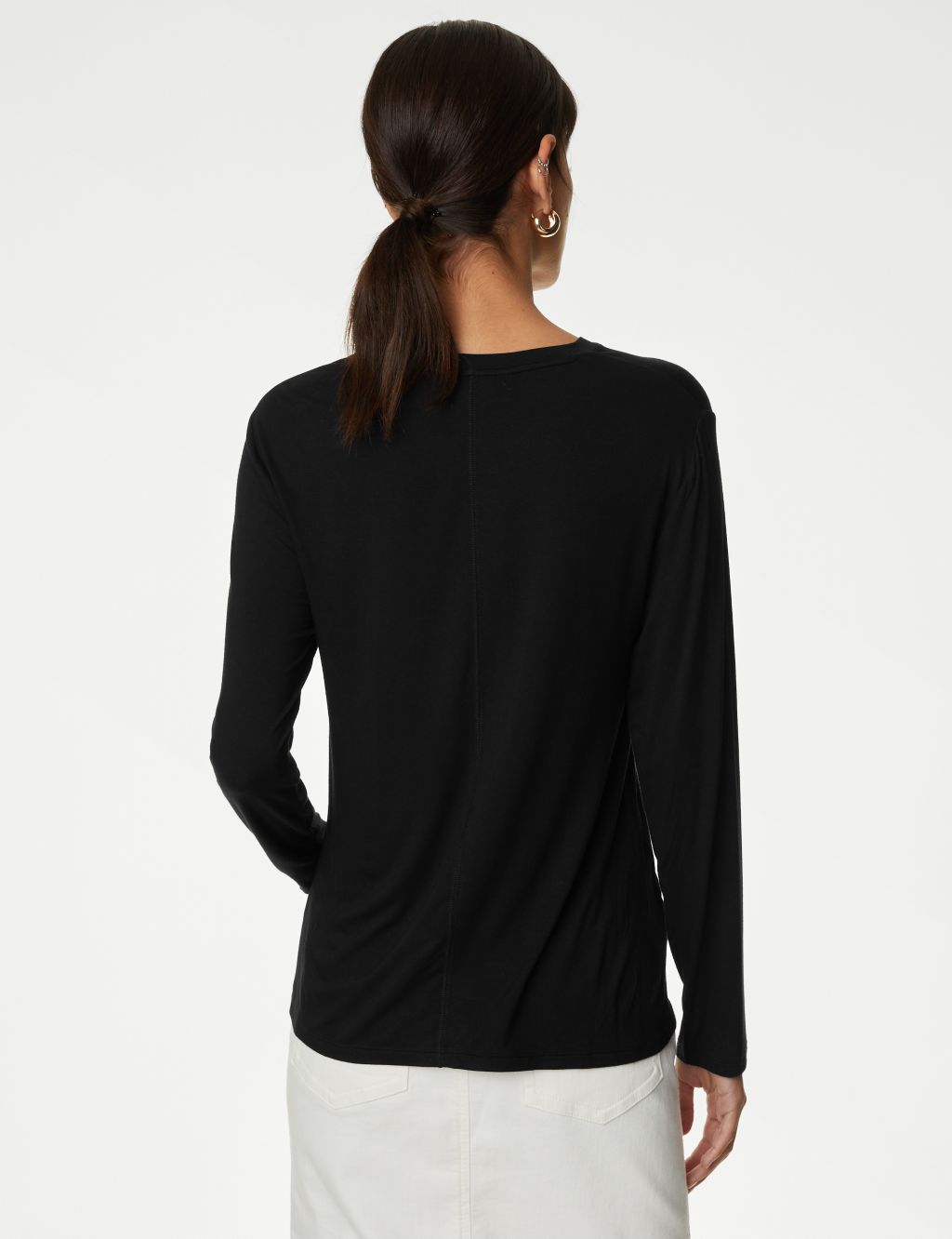 Round Neck Long Sleeve Top image 5
