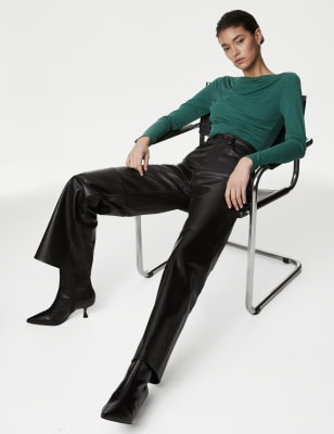 

Autograph Top ajustado drapeado de puntoWomens - Hunter Green, Hunter Green
