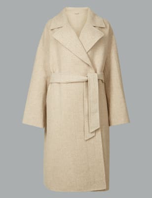 m&s wrap coat