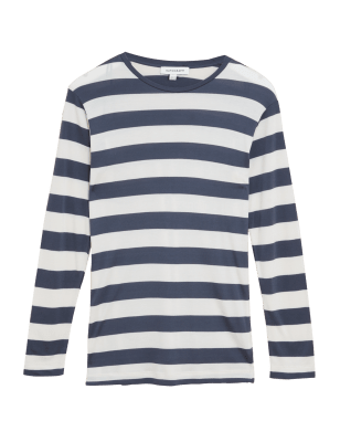 

Womens Autograph Pure Tencel™ Striped Long Sleeve Top - Grey Mix, Grey Mix