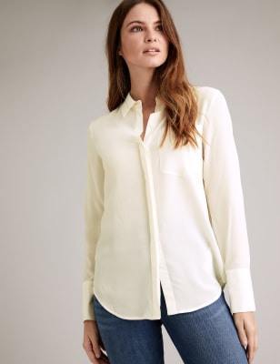 Pure Silk Long Sleeve Shirt