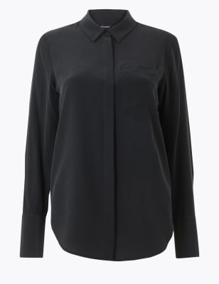 Pure Silk Long Sleeve Shirt