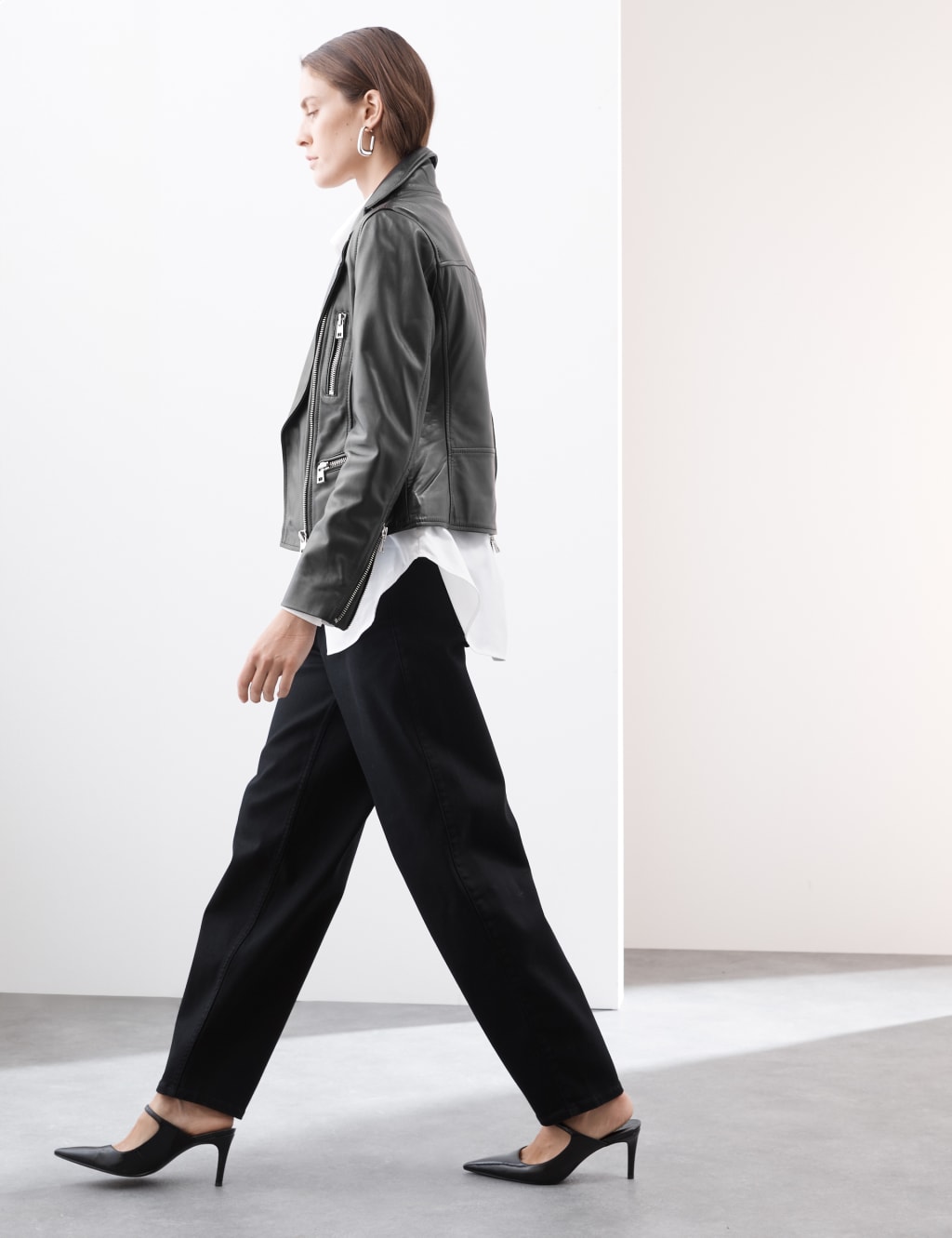 Leather Biker Jacket image 6