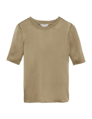 

Womens Autograph Pure Silk Short Sleeve Top - Spice, Spice