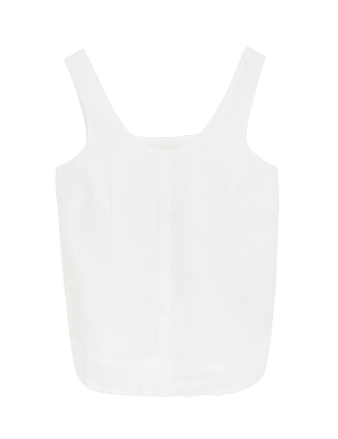 

Autograph Top estilo camisola sin mangas 100% lino irlandésWomens - Soft White, Soft White