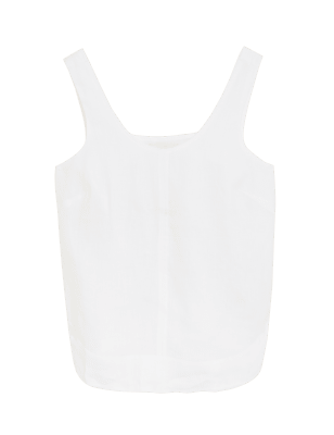 

Womens Autograph Pure Irish Linen Sleeveless Cami Top - Soft White, Soft White