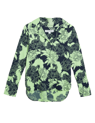 

Womens Autograph Floral Collared Long Sleeve Shirt - Green Mix, Green Mix