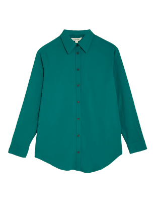 

Womens Autograph Collared Utility Long Sleeve Shirt - Teal Green, Teal Green