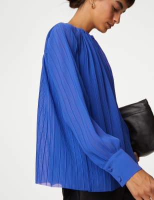 

Autograph Blusa plisada con cuello fruncidoWomens - Iris, Iris
