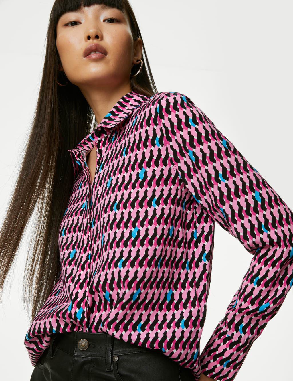 Cupro Rich Printed Shirt image 1