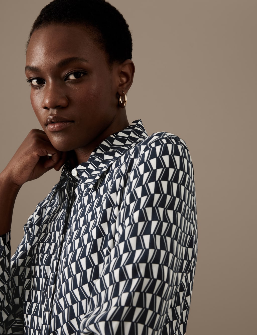 Cupro Rich Printed Shirt image 2