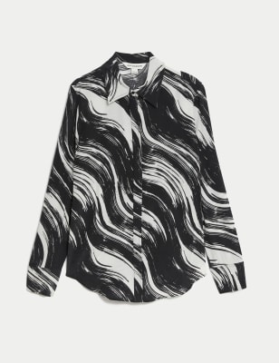 Cupro Rich Printed Shirt