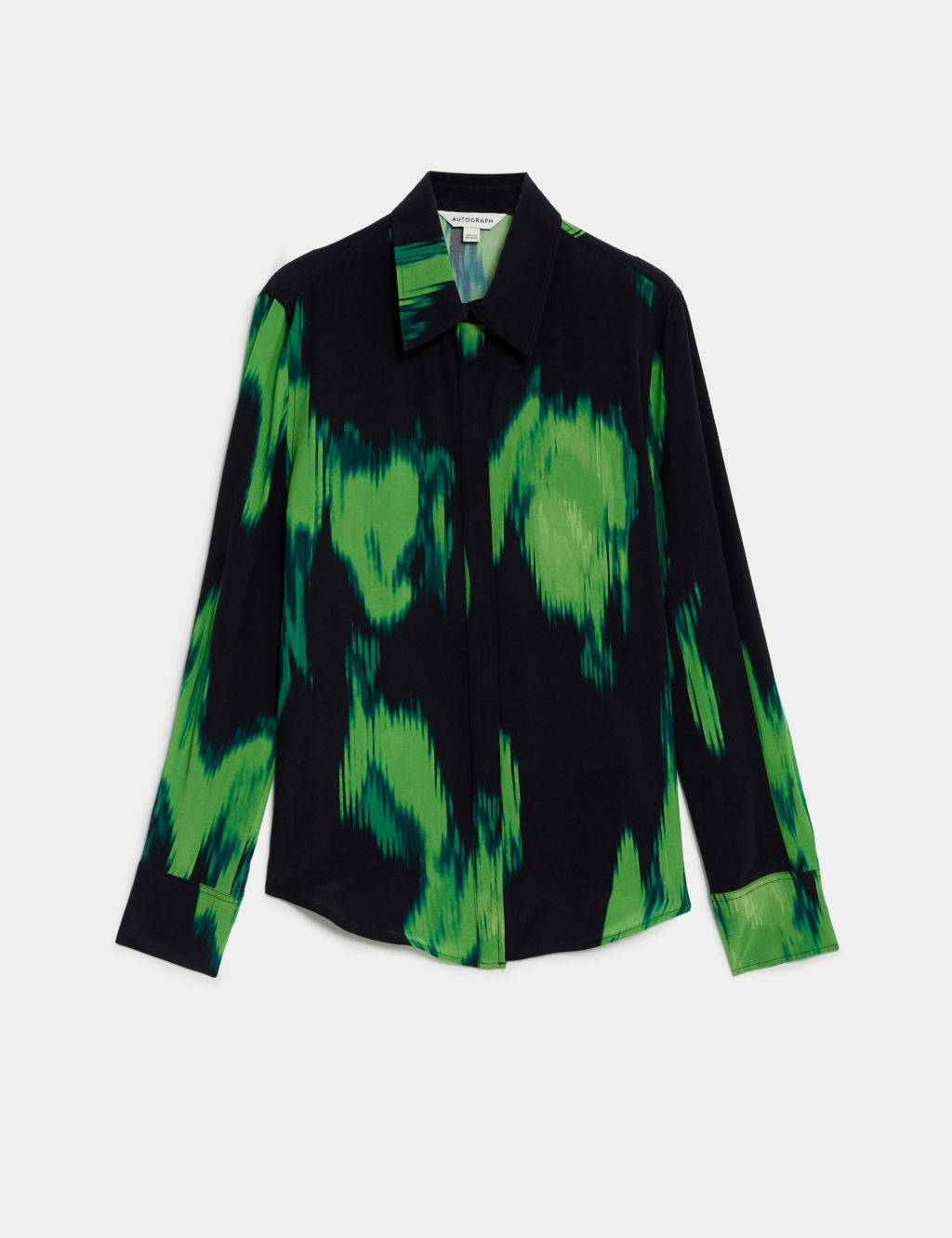Cupro Rich Printed Collared Shirt image 2