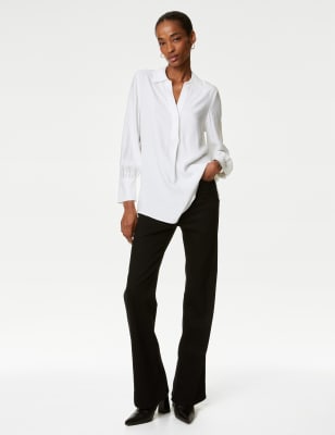 

Autograph Blusa cerrada informal con cuelloWomens - Soft White, Soft White
