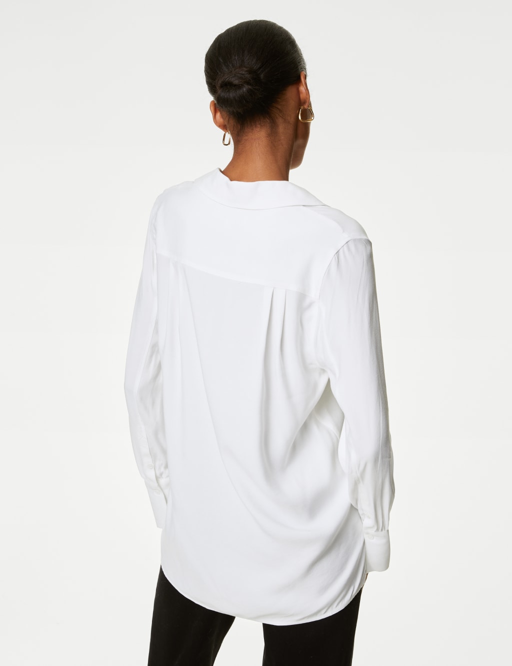 Collared Relaxed Popover Blouse image 5