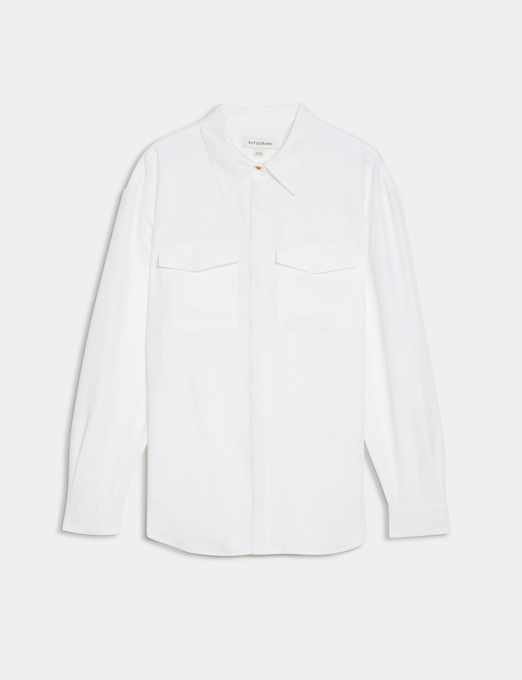 Modal Rich Collared Relaxed Utility Shirt image 2