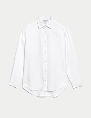 Lyocell Denim Collared Shirt