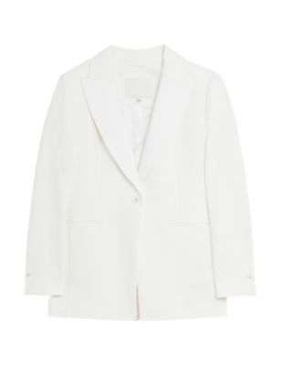 

Womens Autograph Single Breasted Tuxedo Blazer - Ivory, Ivory