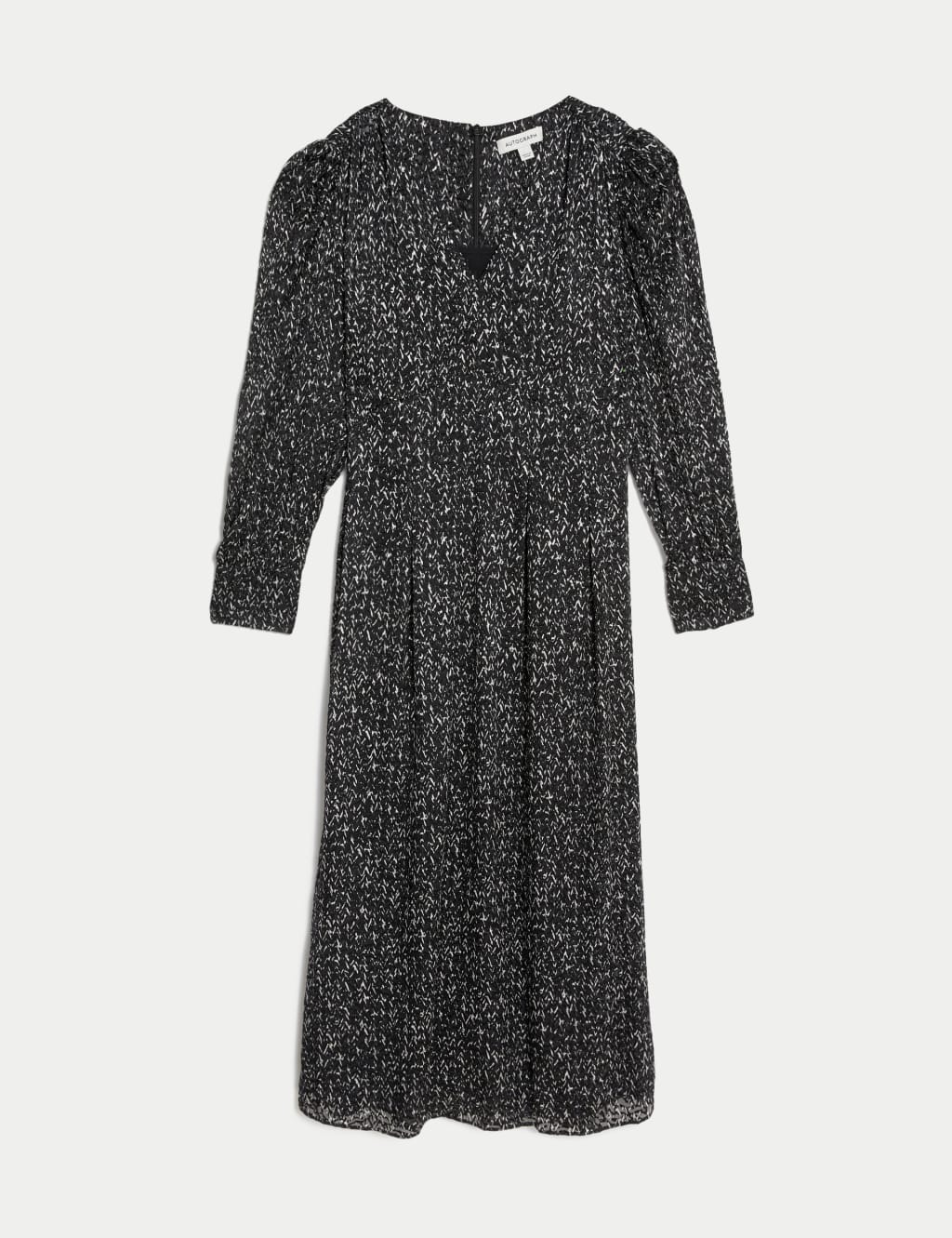 Printed V-Neck Midaxi Waisted Dress image 2
