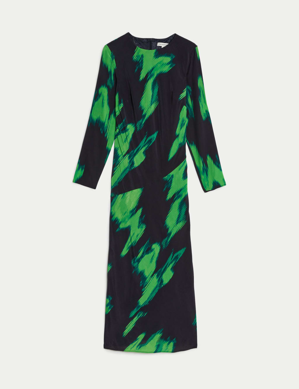 Cupro Rich Printed Midaxi Waisted Dress image 2