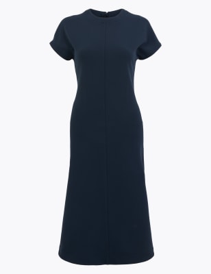 marks and spencer black shift dress