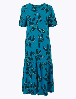 Marks and spencer leaf print clearance dress