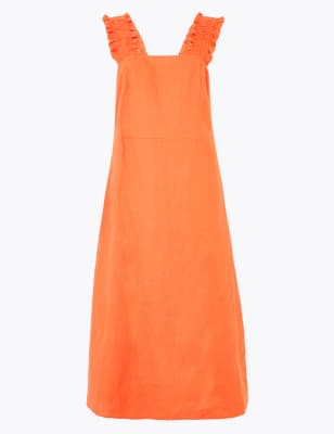 marks and spencer orange dress