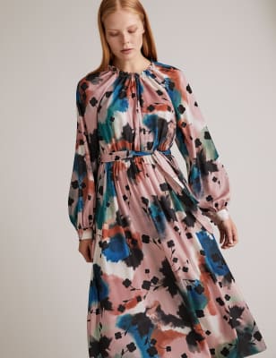 Abstract floral outlet dress