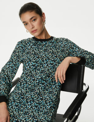 Next leopard outlet print shirt dress