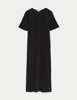 Luxury Plissé Midi Shirt Dress