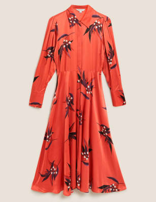 marks and spencer orange dress