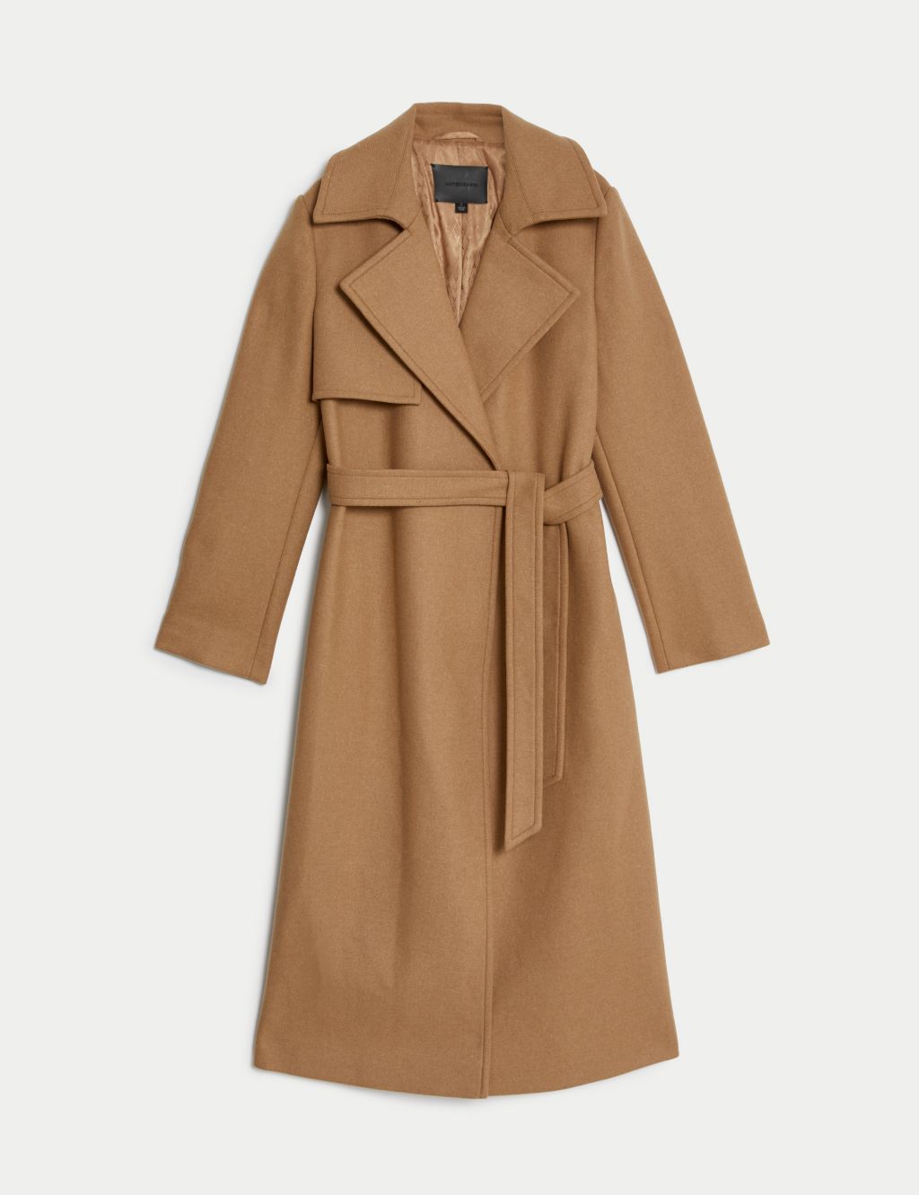Wool Rich Belted Wrap Coat with Cashmere image 2