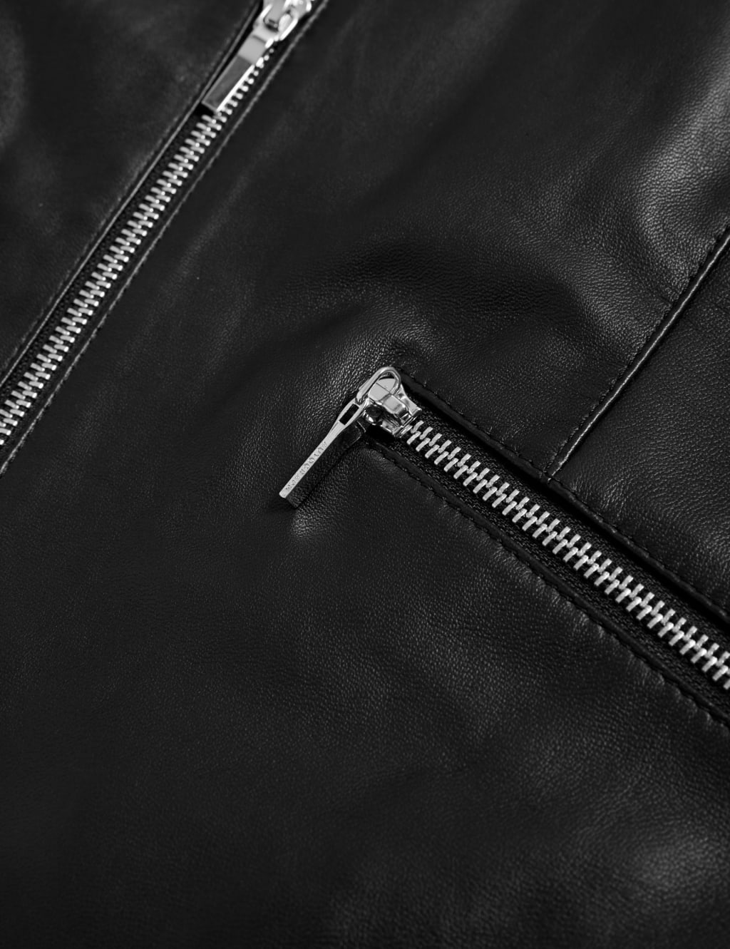 Leather Collared Jacket image 6