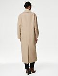 Wool Blend Herringbone Tailored Coat