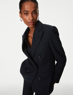 Double Breasted Blazer With Wool - BG